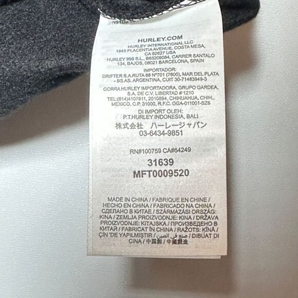 HURLEY® “FAST LANE SUMMER” HOODIE — Black / Men-M / NEW-(NWT) - Picture 13 of 15